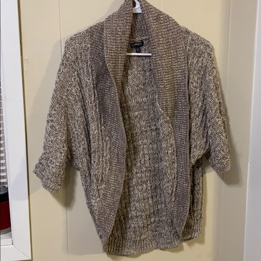 Mid/short sleeve cardigan